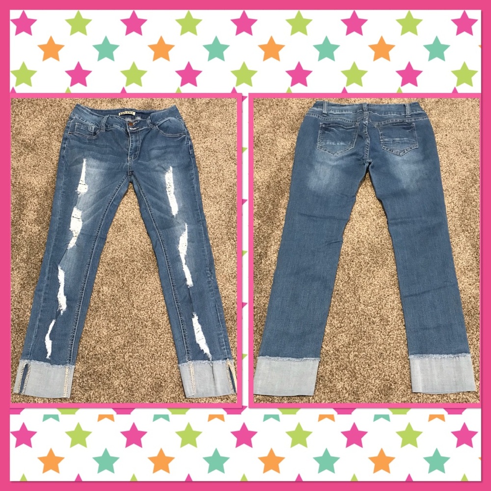 Cuffed Cropped Jeans sz. 13
